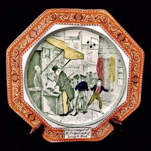 Adams Charles Dickens Oliver Twist Dinner Plate Great Britain China Vintage